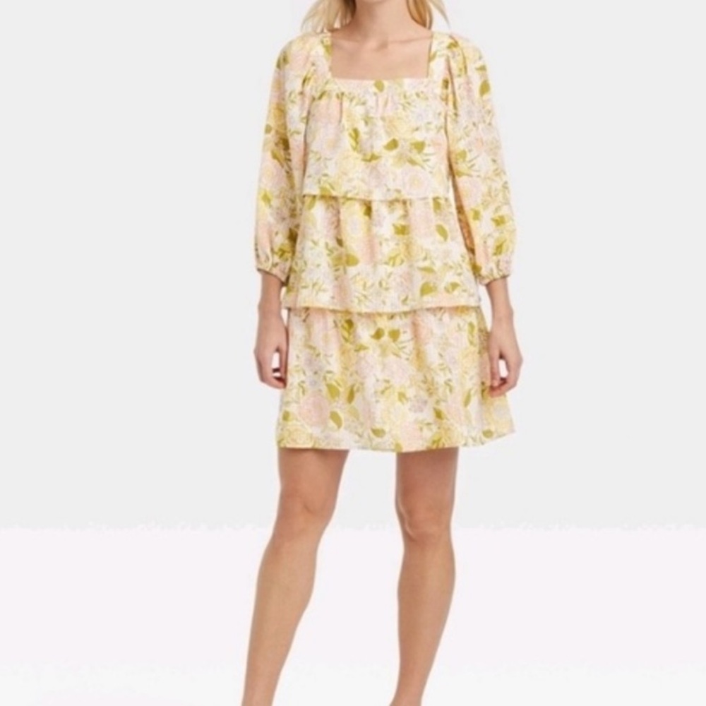 Who What Wear Women's Ruffle Tiered Dress